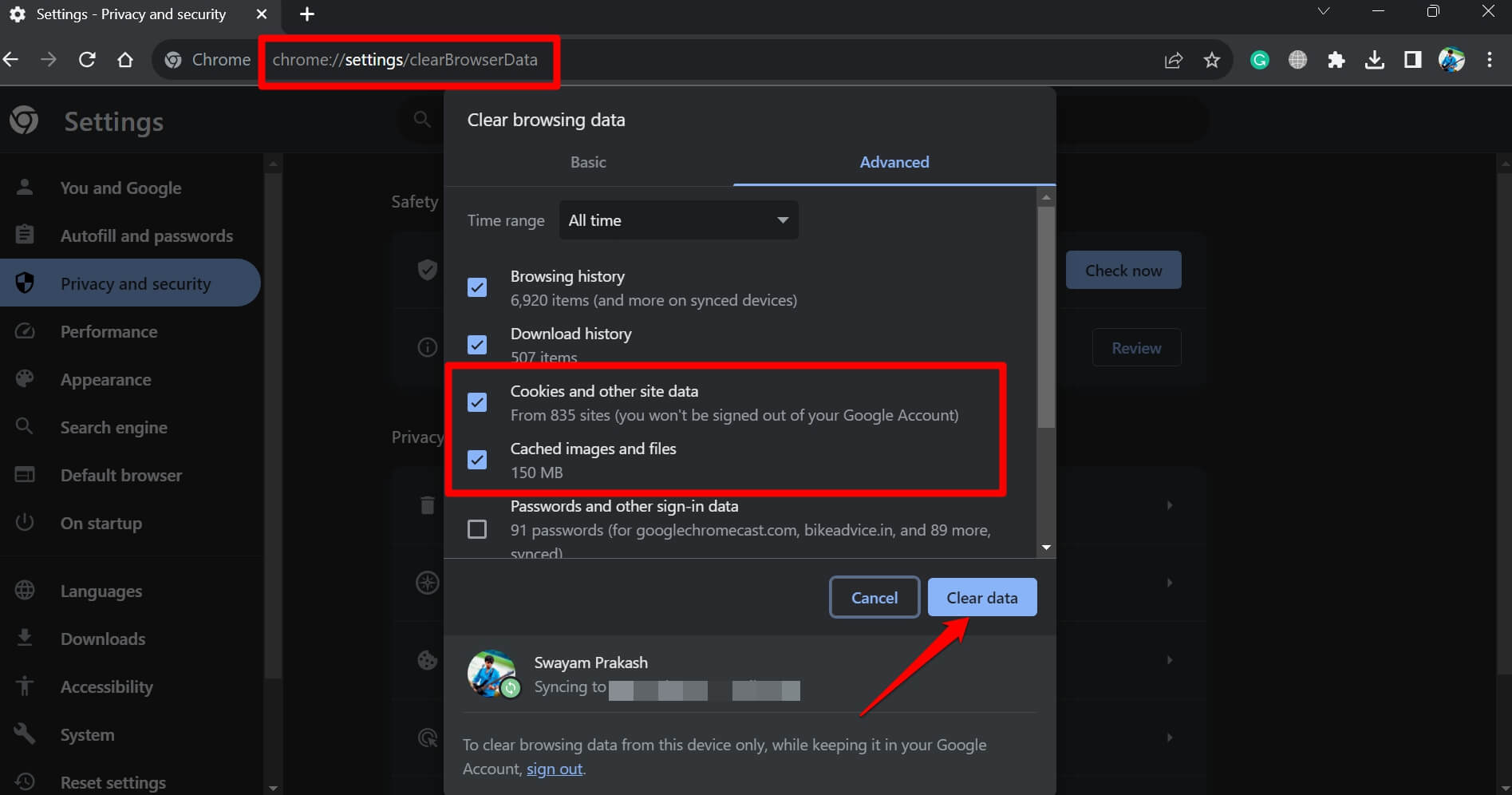 clear-browsing-data-on-Chrome