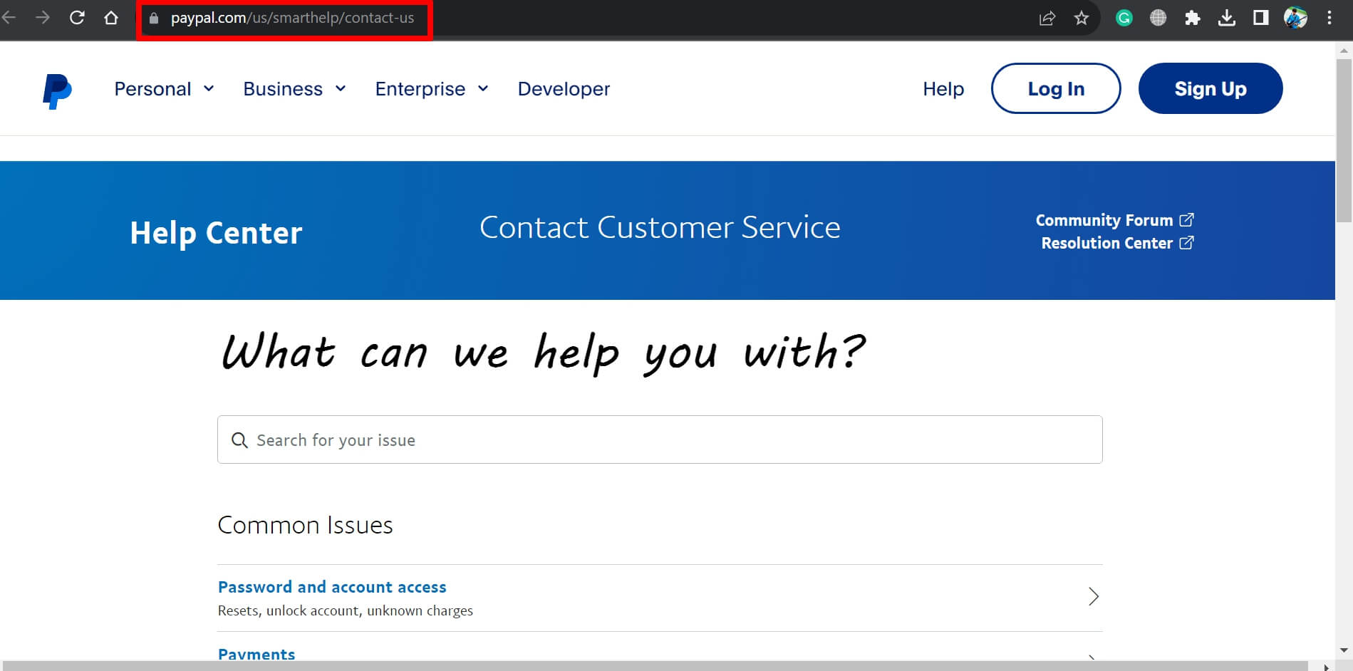contact-PayPal-customer-support