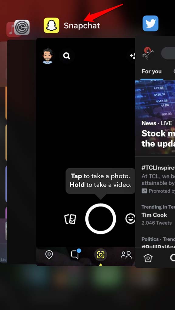 close-Snapchat-from-app-switcher