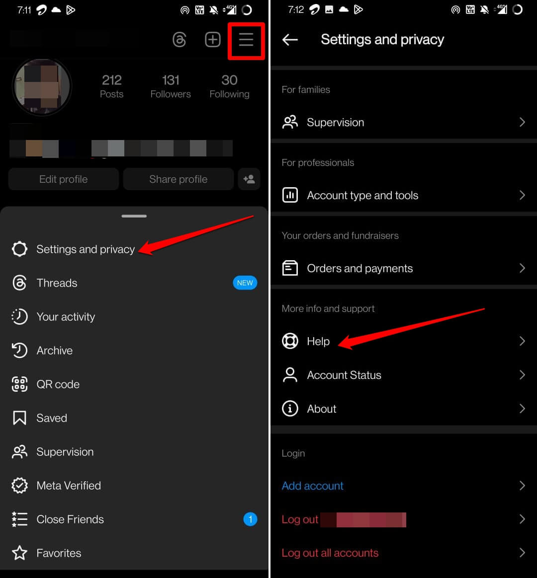 Instagram-help-settings