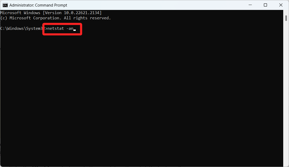 Run-netstat-command
