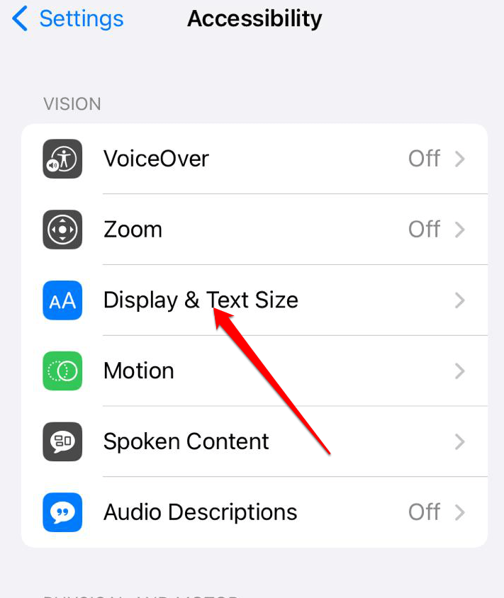 display-and-text-size