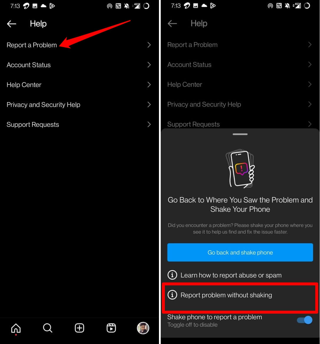 report-an-Instagram-problem-without-shaking
