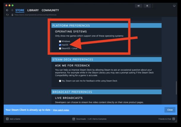 如何仅在 Steam 上显示 Mac 游戏 如何仅在 Steam 上显示 Mac 游戏