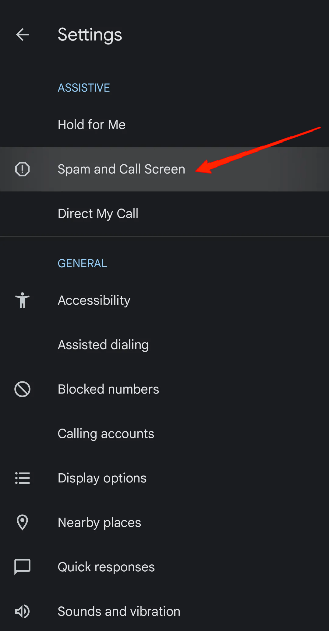 go-to-Spam-and-Call-Screen-and-again-tap-on-Call-Screen