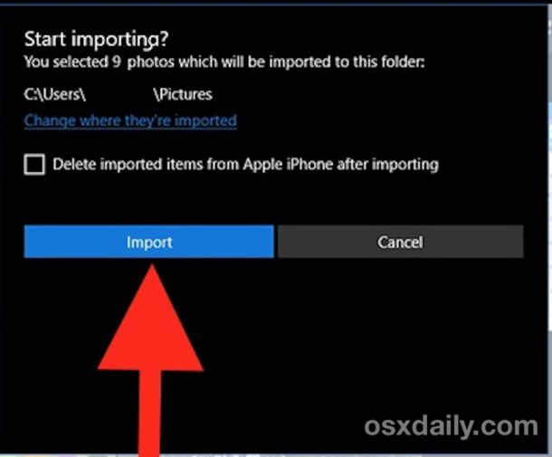 start-importing-photos-from-iphone-to-windows-10-photos-610x505-1