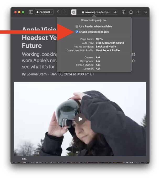 如何在 Mac 版 Safari 中禁用特定站点的内容拦截器 如何在 Mac 版 Safari 中禁用特定站点的内容拦截器