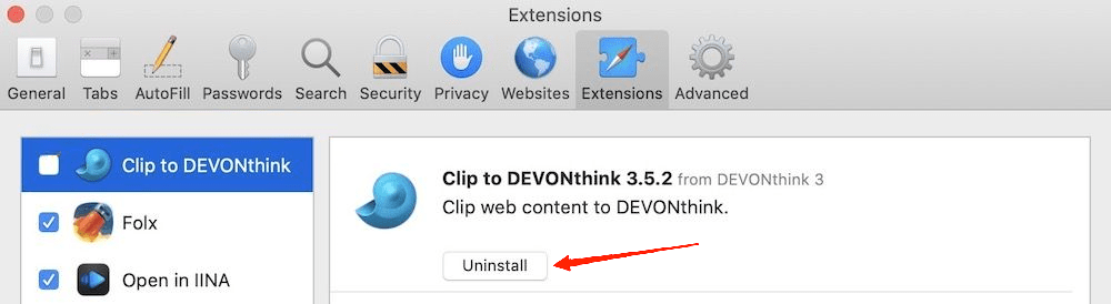 Disabling-extensions