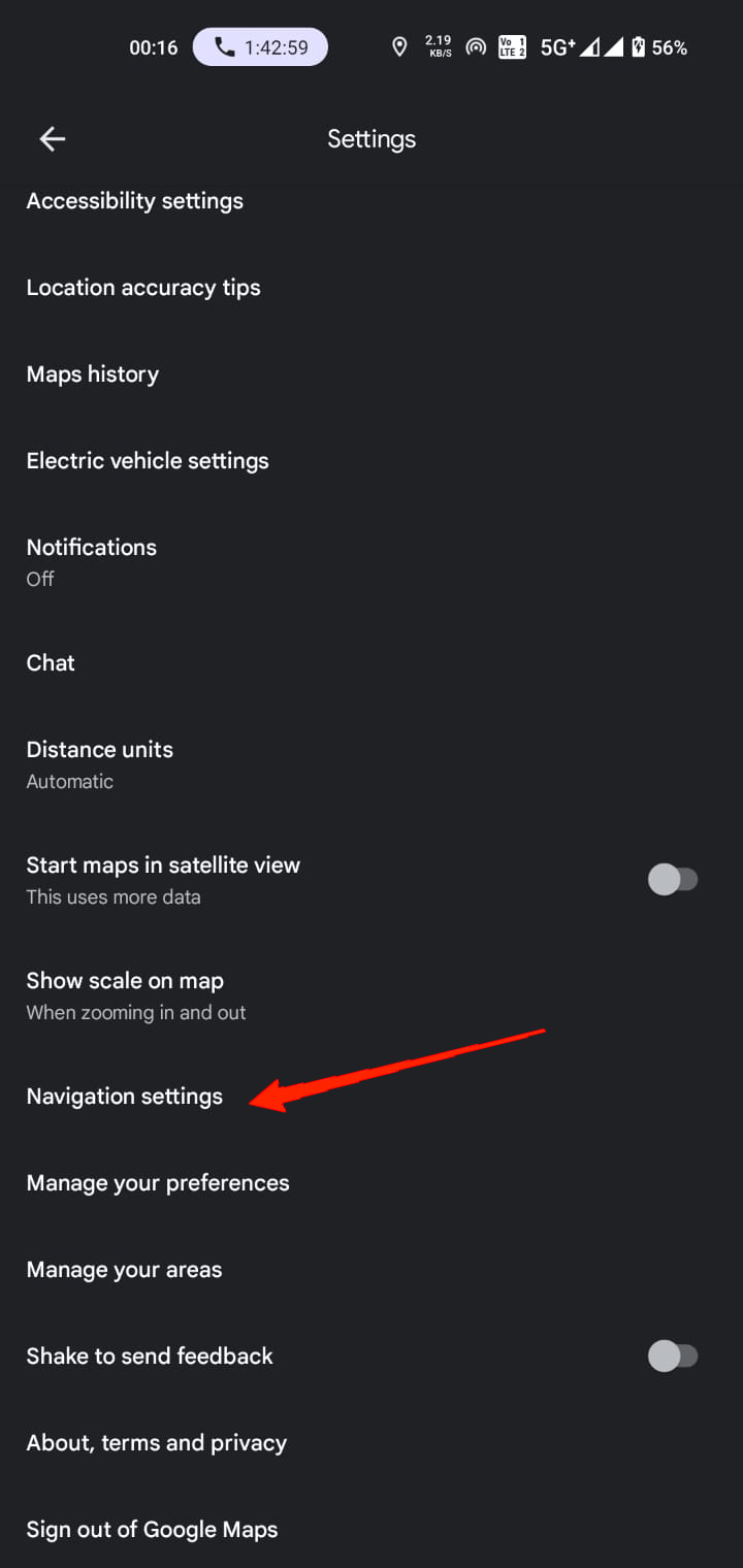 Navigation-Settings