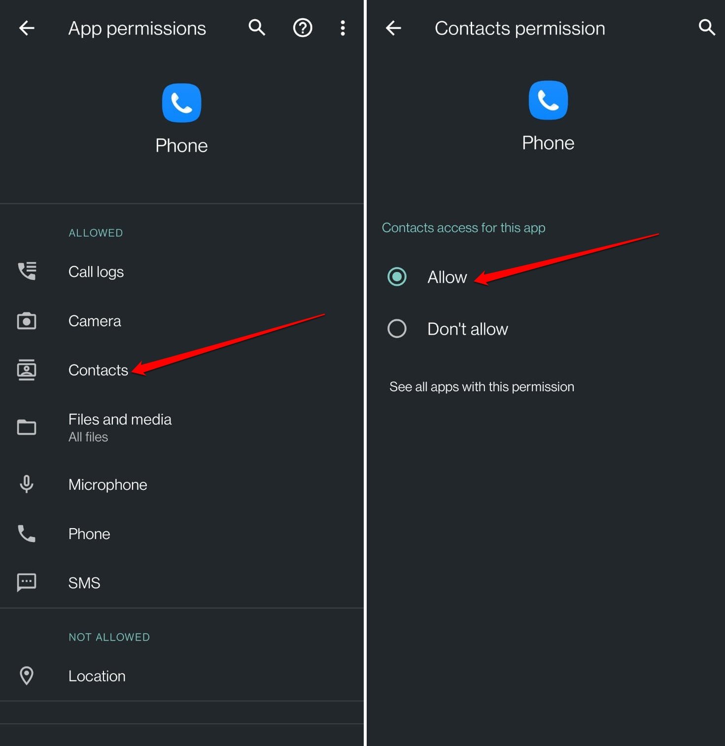 allow-phone-app-to-access-Contacts