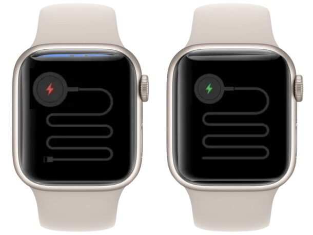 如何修复 Apple Watch Squiggly 充电线屏幕 如何修复 Apple Watch Squiggly 充电线屏幕
