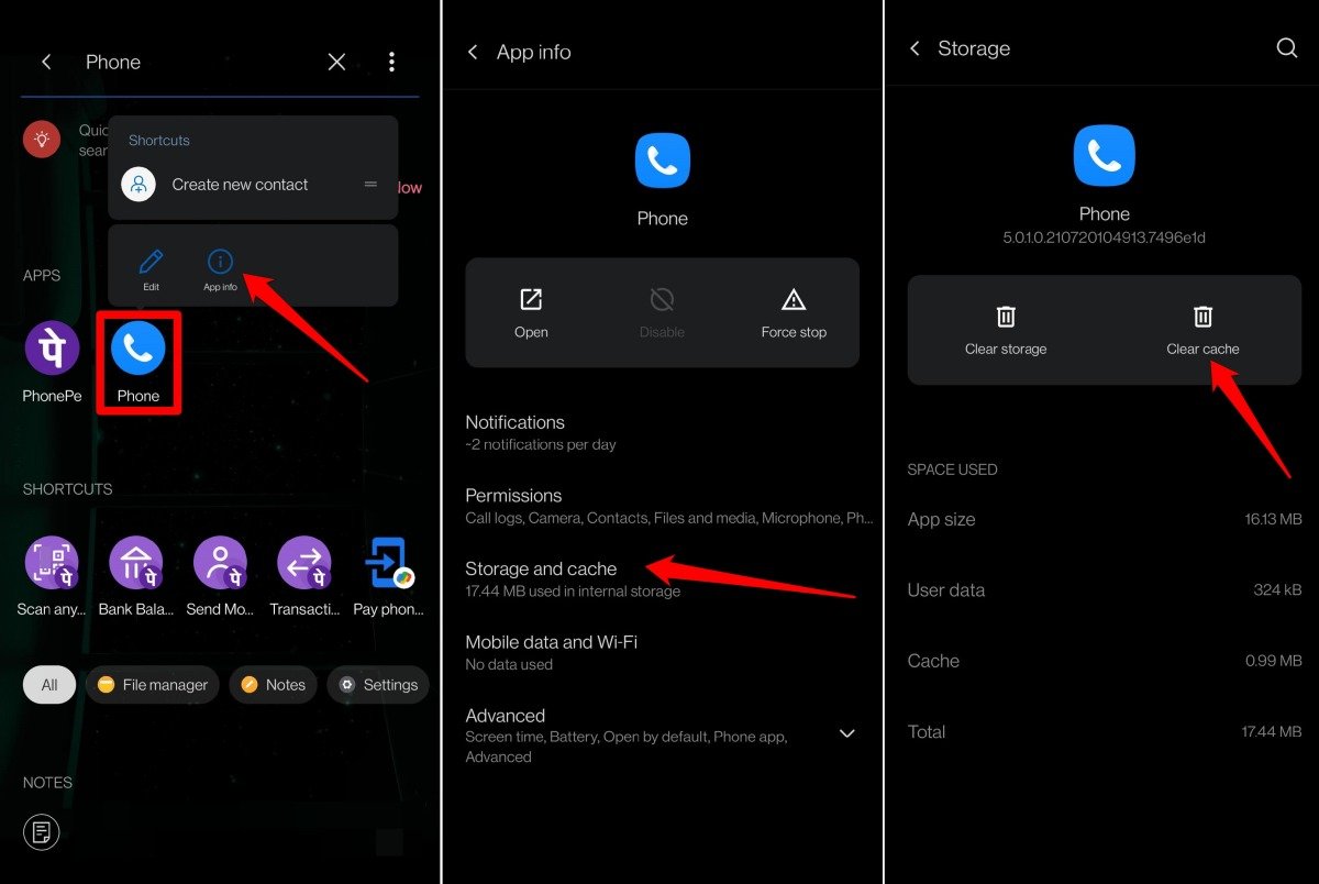 clear-cache-of-the-Phone-app