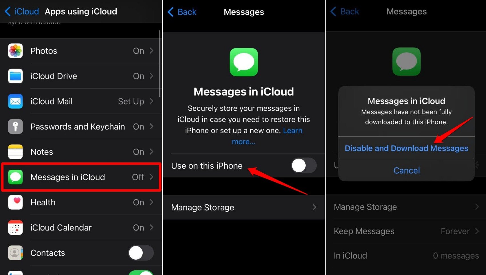 disable-messages-sync-iCloud