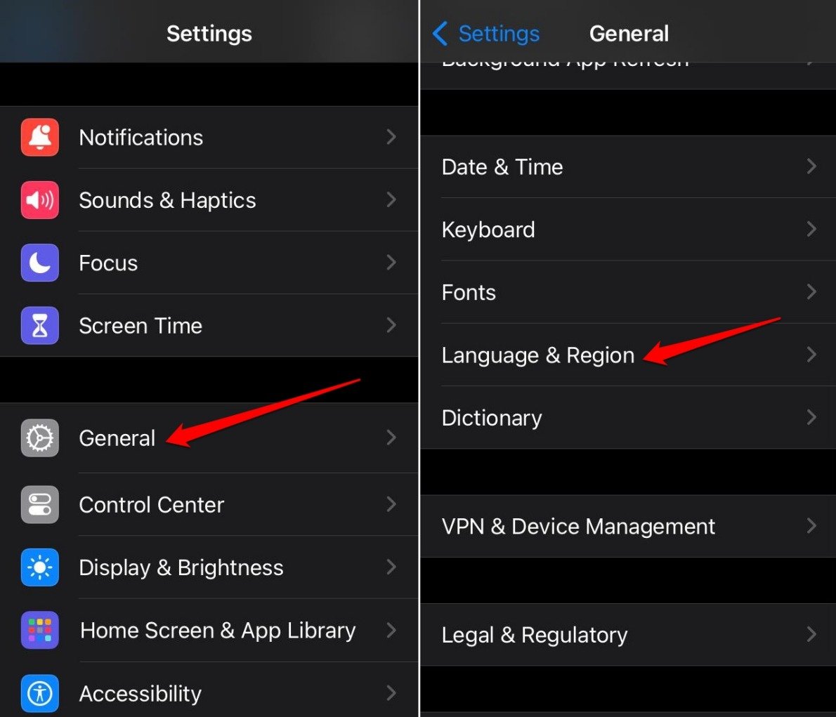 iOS-language-and-region-settings
