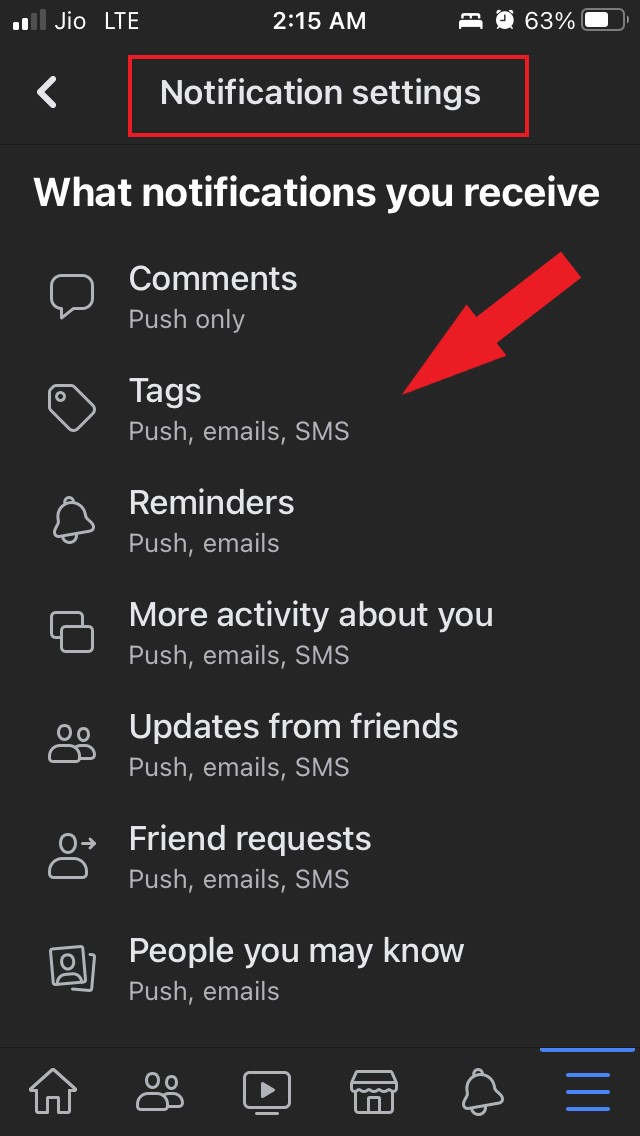 select-any-notification-setting