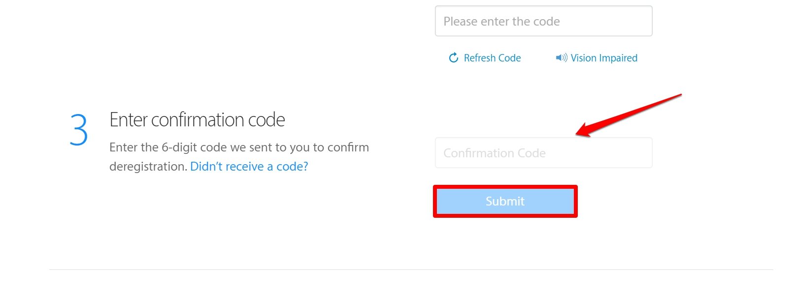 submit-request-to-deregister-iMessage