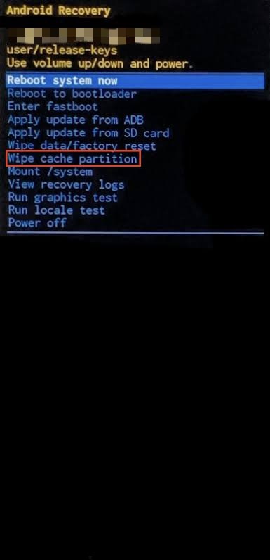 wipe-cache-partition