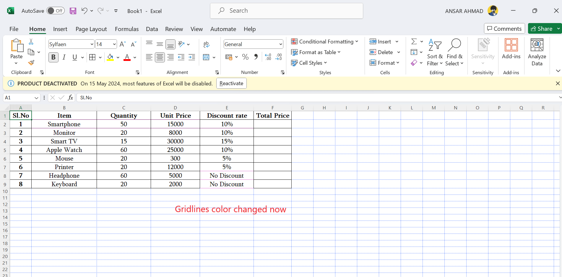 如何在 Microsoft Excel 中更改边框颜色 如何在 Microsoft Excel 中更改边框颜色