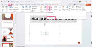 如何将 PDF 插入 Microsoft PowerPoint 如何将 PDF 插入 Microsoft PowerPoint