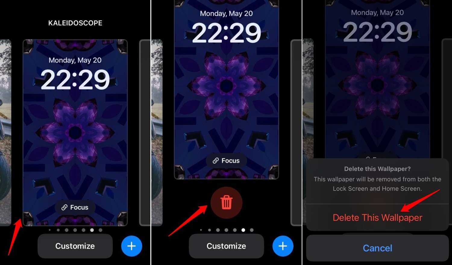 delete-lockscreen-wallpaper-on-iPhone