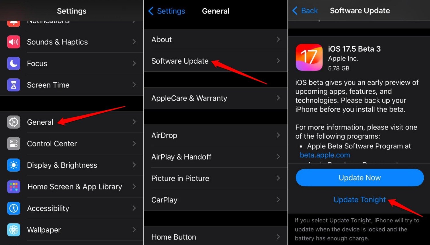 download-and-install-iOS17-update-overnight-