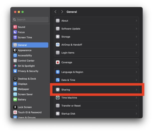 如何在MacOS Sonoma和Ventura中启用屏幕共享 如何在MacOS Sonoma和Ventura中启用屏幕共享