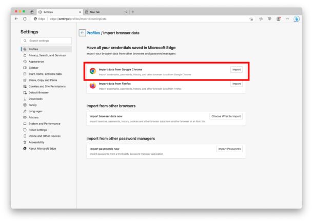 如何将 Google Chrome 数据导入 Microsoft Edge 如何将 Google Chrome 数据导入 Microsoft Edge