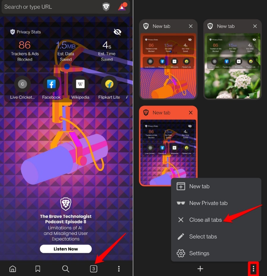 close-all-tabs-on-Brave-browser-android