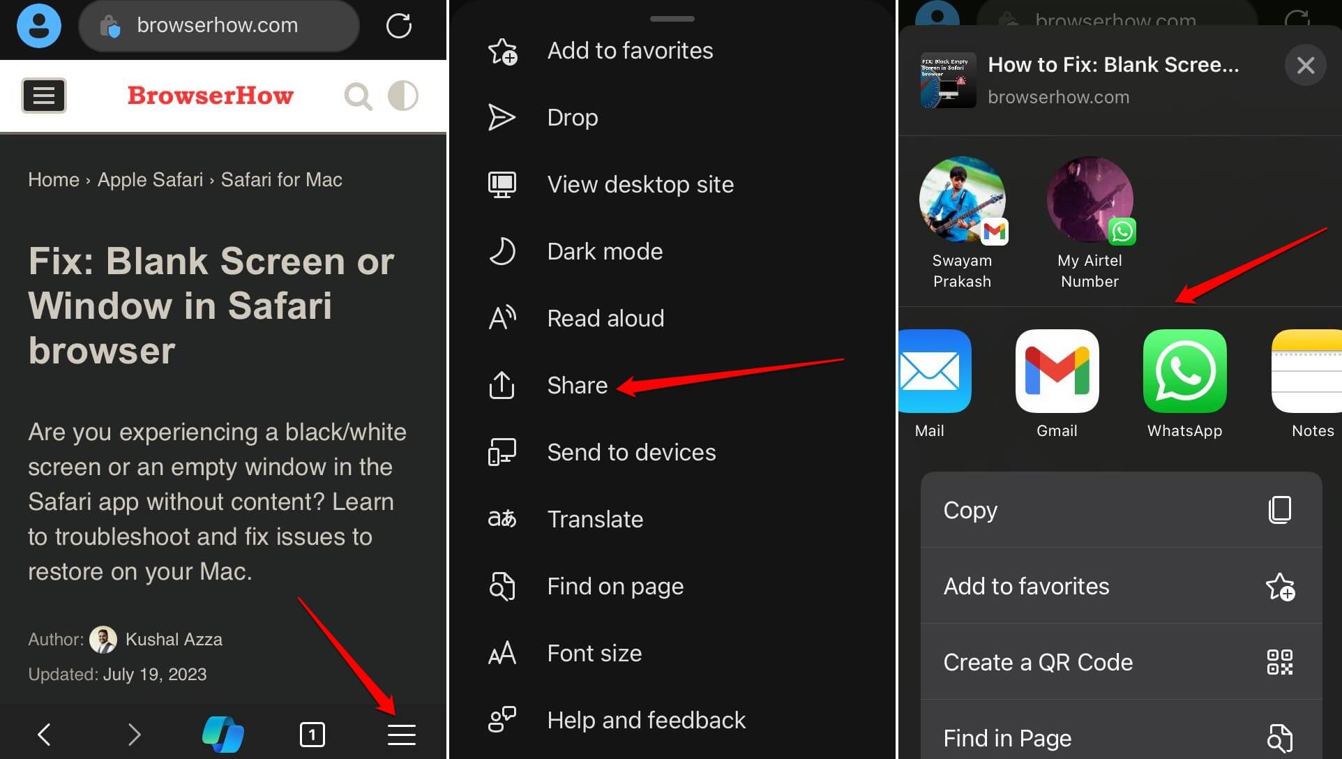 how-to-share-link-externally-in-Edge-browser-iOS